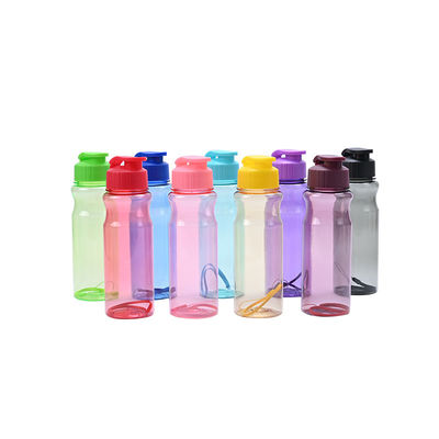 Unisex Sport Custom Logo BPA Free Plastic Drinking Water Bottles WITH LID for Accessories