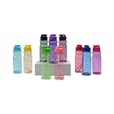 Unisex Sport Custom Logo BPA Free Plastic Drinking Water Bottles WITH LID for Accessories