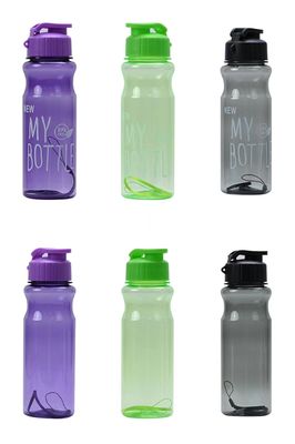 500ML PET BPA Free Cup Plastic Drinking Water Bottles With Strap for Fitness Routines