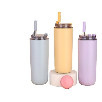 Kids BPA Free Tumbler With Straw Double Wall Stainless Steel Vacuum Cup 280ml/500ml