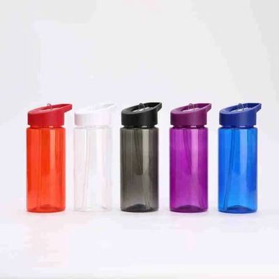 Leak-proof and Infuser Design Transparent Summer Plastic Water Bottle with Straw