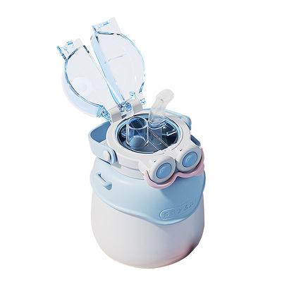 Stainless Steel Cute Insulated Water Bottle with Handle Big Eyes and Big Belly