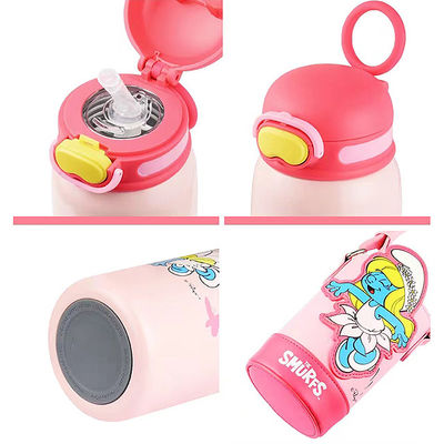 Customized Keep Hot and Cold Sports Kids Water Bottle with Straw Handle Lid 550ml Capacity