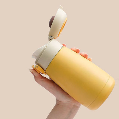 Double Drinking Insulated Water Bottle Custom Logo Mini Bottle with Cute Design Style