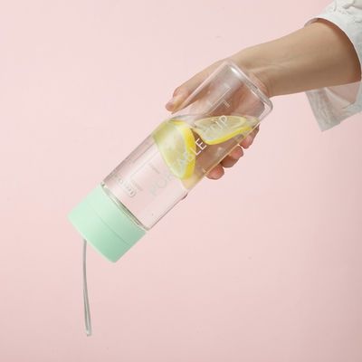 TOUR Recyclable Pastic 600ml 800ml Water Bottle With Time Marker for Outdoor Activity
