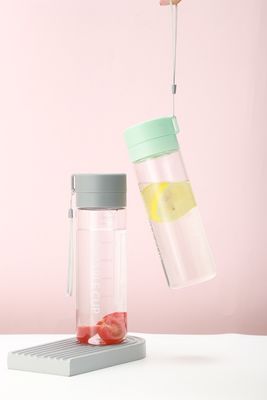 TOUR Recyclable Pastic 600ml 800ml Water Bottle With Time Marker for Outdoor Activity