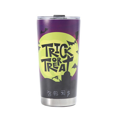 20oz 3D Printed Straight Stainless Steel Cooler Cup Ideal for Coffee Tea Beer and Water
