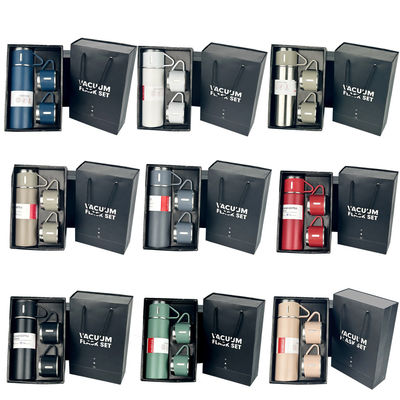 Advantage Gift Box Package 500ml Stainless Steel Thermos Flask Set for Business Gifts