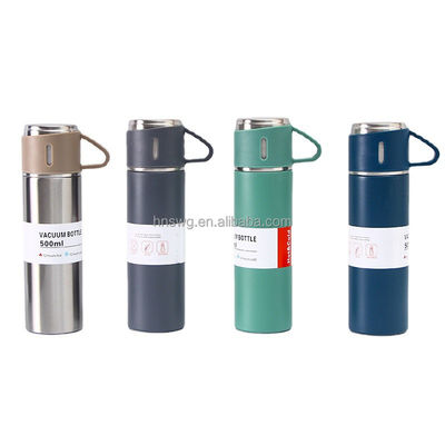 Advantage Gift Box Package 500ml Stainless Steel Thermos Flask Set for Business Gifts