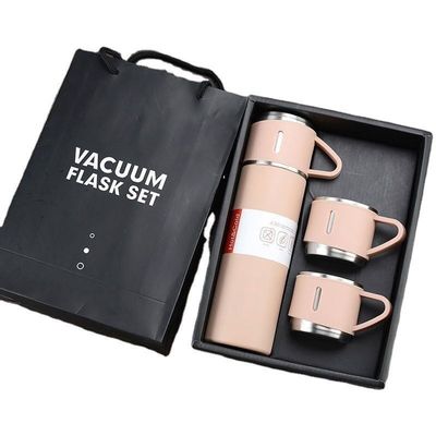 Advantage Gift Box Package 500ml Stainless Steel Thermos Flask Set for Business Gifts
