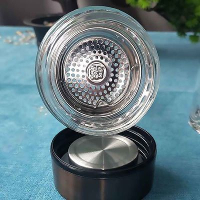 Double Wall Glass Water Bottle High Borosilicate and Eco-friendly for Boiling Water