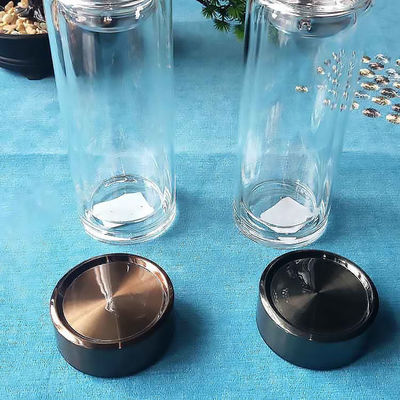 Double Wall Glass Water Bottle High Borosilicate and Eco-friendly for Boiling Water