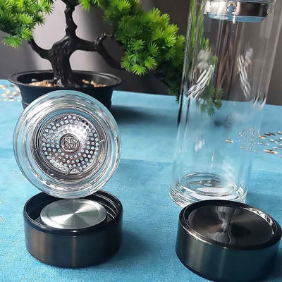 Double Wall Glass Water Bottle High Borosilicate and Eco-friendly for Boiling Water