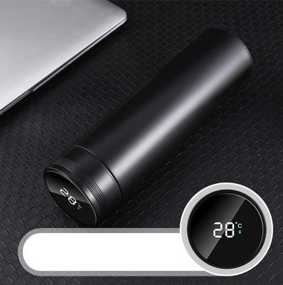 Custom Logo Thermos WITH LID Stainless Steel LED Water Bottle With Temperature Display
