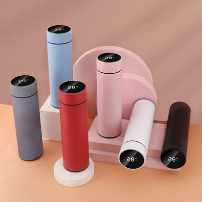 Custom Logo Thermos WITH LID Stainless Steel LED Water Bottle With Temperature Display