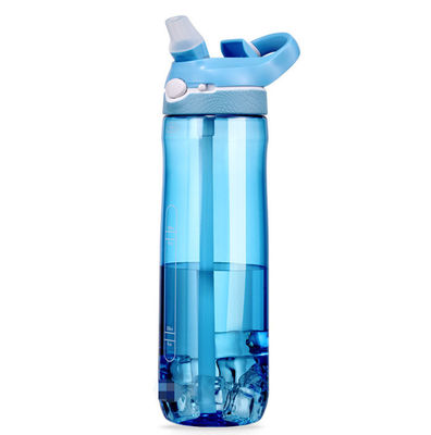 Colorful Sports Shaker with Straw Simple and Popular 25oz Tritan Plastic Water Bottle