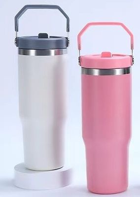 Custom Color 304 Stainless Steel Thermos Vacuum Flask Travel Coffee Mug Reusable Bottle