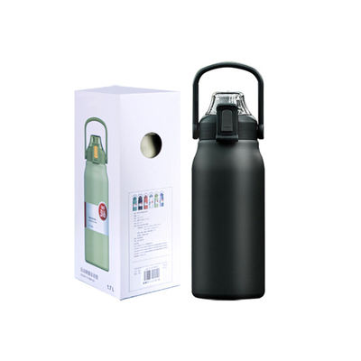 Stainless Steel Smart Water Bottle Designer 1700ml Capacity with Time Marker and Li