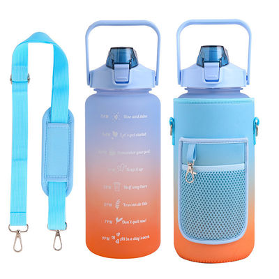 2000ml Plastic Water Bottle Neoprene Wine Wide Mouth Drink Bottle Cover Sleeve Unisex