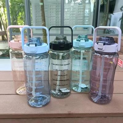 2000ml Plastic Water Bottle Neoprene Wine Wide Mouth Drink Bottle Cover Sleeve Unisex
