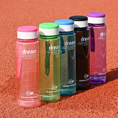 Direct Drinking 1L Eco-friendly Fitness Sport BPA-free Portable Bottle With Capacity Mark