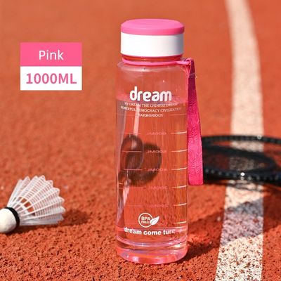 Direct Drinking 1L Eco-friendly Fitness Sport BPA-free Portable Bottle With Capacity Mark