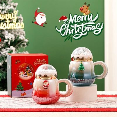 Gradient Color Ceramic Gift Boxed Mugs 2023 Newest Design for Christmas Accessories