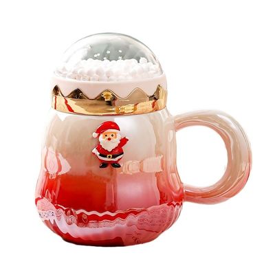 Gradient Color Ceramic Gift Boxed Mugs 2023 Newest Design for Christmas Accessories