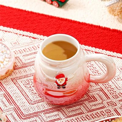 Gradient Color Ceramic Gift Boxed Mugs 2023 Newest Design for Christmas Accessories