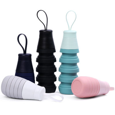 Back to School Occasion 500ml Foldable Silicone Drink Bottle Leakproof BPA Free 165g