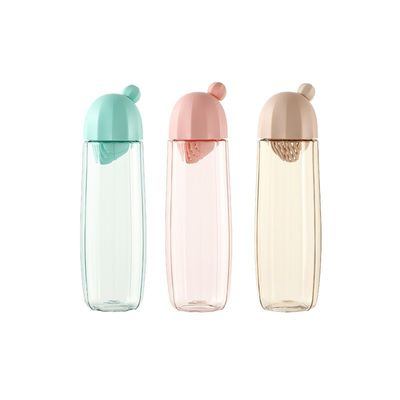 Custom Logo Water Bottle WITH LID Cute Leak Proof Mug for School Outdoor Travel