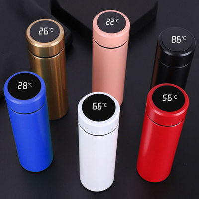 Normal Inteligente Digital Vaccum Mug Thermos Insulated 500ml Stainless Steel Water Bottle Color Random