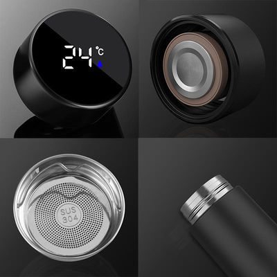 Normal Inteligente Digital Vaccum Mug Thermos Insulated 500ml Stainless Steel Water Bottle Color Random