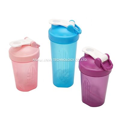 400ml/600ml Protein Fitness Gym Water Bottle with Stainless Ball and Customized Color