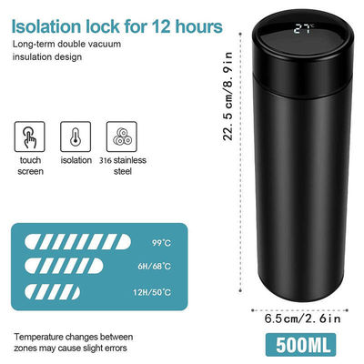 17oz 500ml Custom Stainless Steel Termos Vacuum Insulated Water Bottle Classical Style