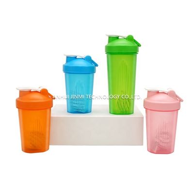 400ml/600ml Protein Fitness Gym Water Bottle with Stainless Ball and Customized Color
