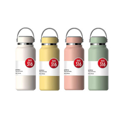 750 ml Custom Logo Double Wall Stainless Steel Insulated Water Bottle for Drinkware