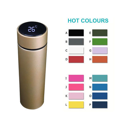 Not Inverted Classical Style 500ml Termo Vacuum Thermos Flask with LED Temperature Display
