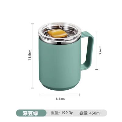 450ml Stainless Steel Double Wall Vacuum Insulated Thermal Travel Tumbler with Customized Handle