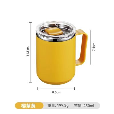 Accessories With All 304 Stainless Steel Double Layer Mugs For Students And Workers
