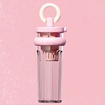 Travel Cup with Straw 700ml Large Capacity Thermal Insulation Portable Transparent Bottle