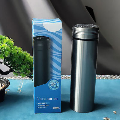 Intelligent Temperature Display Stainless Steel Custom Logo Sublimation Thermo Bottle