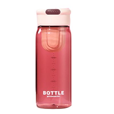 Stocked and OEM Accepted Custom Logo 650ml PP Plastic Water Bottle with Tea Separator