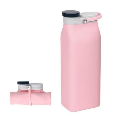Custom Logo Foldable Silicone Water Bottle Eco-Friendly and Portable for Active Kids
