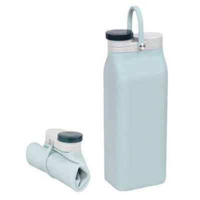 Custom Logo Foldable Silicone Water Bottle Eco-Friendly and Portable for Active Kids