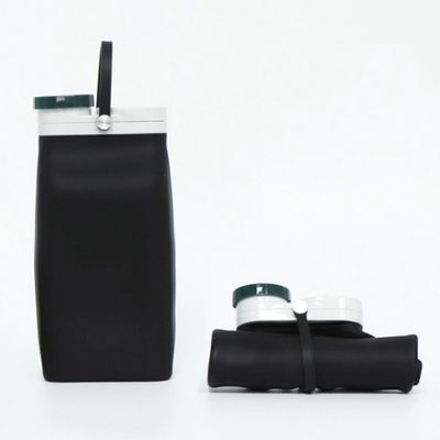 Custom Logo Foldable Silicone Water Bottle Eco-Friendly and Portable for Active Kids