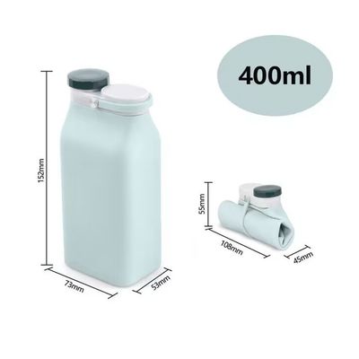 400ml/600ml Foldable Silicone Water Bottle Perfect for Outdoor Travel and Children