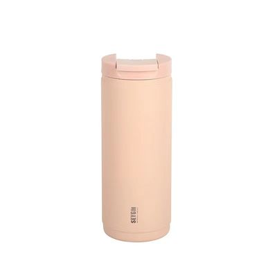White 400ml Custom Logo Double Wall Stainless Steel Coffee Water Bottle Vacuum Flasks Thermos