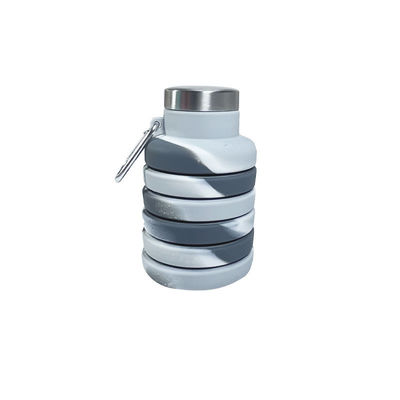 500ml Foldable Silicone Water Bottle for Travel Gym Sports BPA Free Safe Student Cup