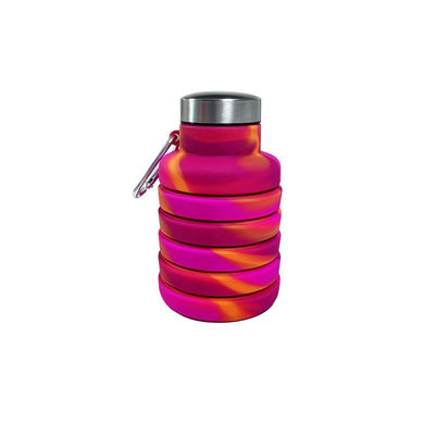 500ml Foldable Silicone Water Bottle for Travel Gym Sports BPA Free Safe Student Cup